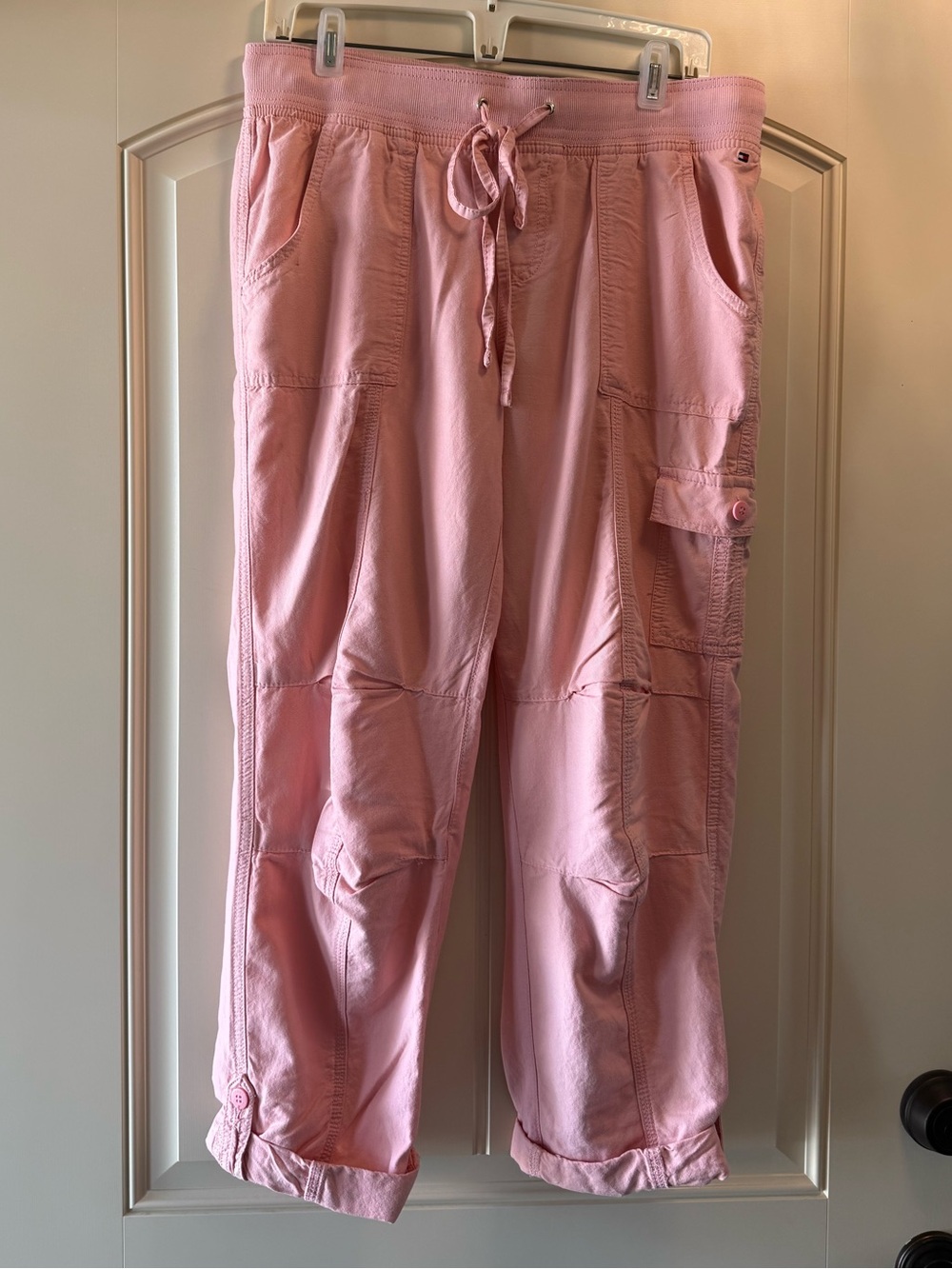 Tommy Hilfiger Pink Cropped Cargo Pants